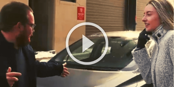 Drivers out of vehicles after an accident