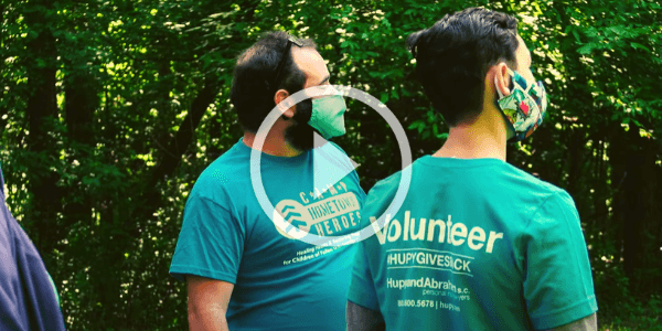 Hupy team at Camp Hometown Heroes